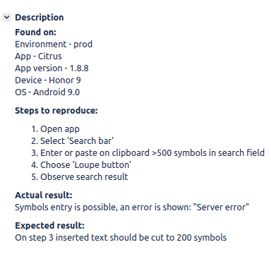 Bug-report