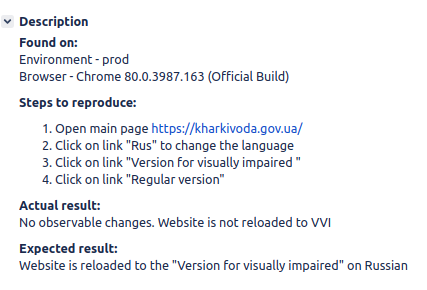 Bug-report